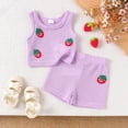 thumbnail image 2 of mgoYE Newborn Infant Baby Girl Clothes Romper Shorts Set Floral Summer Outfits Cute Baby Clothes Girl Size 18-24 Months, 2 of 7