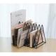 thumbnail image 4 of Magazine Rack Modern Magazine Rack Magazine Holder Bookshelf Magazine Collector Shelf Magazine Rack Made of Metal (Black), 4 of 4