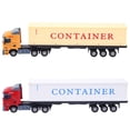 thumbnail image 1 of 1 43 Alloy Vehicle Model Simulation Container Truck Model Kids Toy(Red), 1 of 3