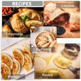thumbnail image 3 of Dumpling Maker Mold Set and Cutter 7 Pcs Empanadas Press Dumplings Maker Machine, Stainless Steel Pierogi Cutter Press Pot Sticker Molds, Easy tool for Chinese Wonton Goya Dough Pie Ravioli, 3 of 5