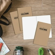 Elan Publishing Company Field Notebook / Journal - 5x8 - Kraft - Dot Graph Memo Book - Pack of 4 - ELAN-58-002A