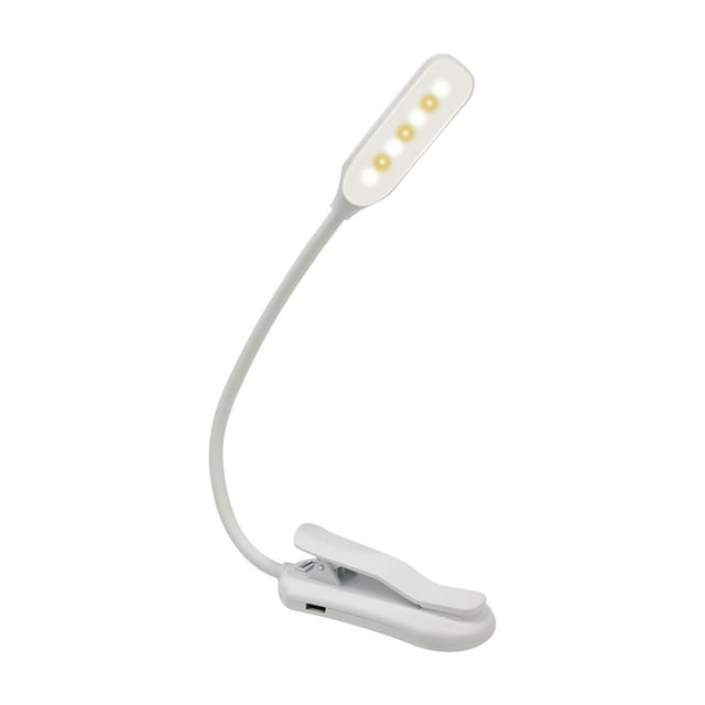 Fiudx Luz Recargable, Lámpara Led de Cuello Flexible, Diseño de Protección Ocular, Batería Recargable Por Usb, Ideal para Viajes y Camping, Un Gran Regalo para Lectores.