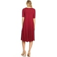 thumbnail image 4 of Women's A-Line Short Sleeve Jersey Knit Relaxed Fit Dress, 4 of 5