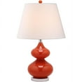 thumbnail image 2 of SAFAVIEH Eva 24 in. H Double Gourd Glass Table Lamp, Blood Orange, 2 of 4