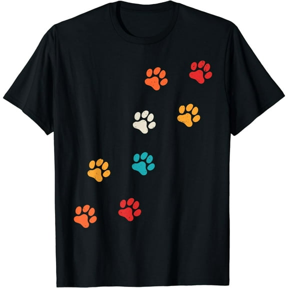 Dog Paw Print, Animal Lover, Cat Paw Prints, Funny Paw Print T-Shirt