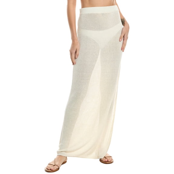 Solid & Striped womens x Sofia Richie Grainge The Freda Linen-Blend Maxi Skirt,