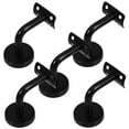 thumbnail image 2 of Miangastore 5Pcs Professional Solid Stainless Steel Handrail Wall Mounted Brackets Supports(Black), 2 of 8