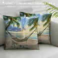 thumbnail image 3 of Orinice Palm Trees Decorative Throw Pillow Cover for Home Couch Living Room Bed Sofa 12x12in, 3 of 5