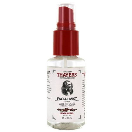 Thayers - Witch Hazel Alcohol-Free Facial Mist Toner with Aloe Vera Formula Rose Petal - 3 fl. oz.