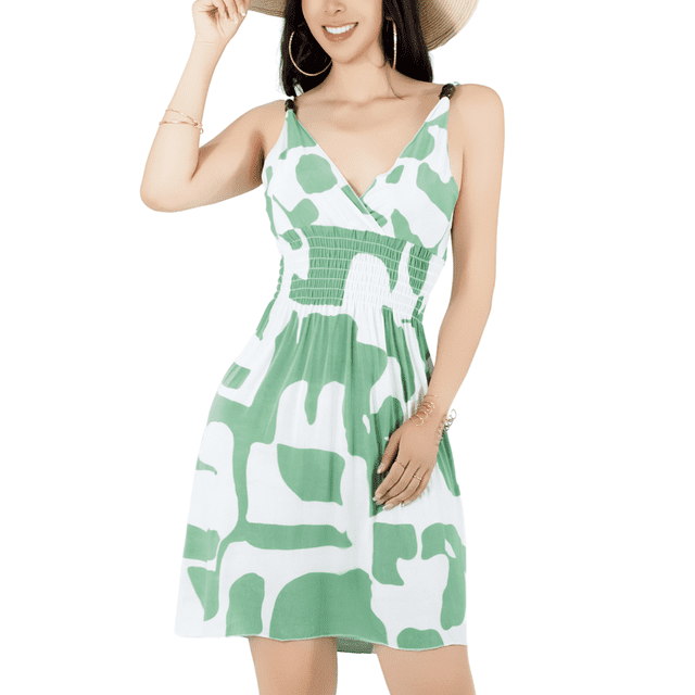 Vestido Casual Mujer Corto Estliazado en Cintura Cómodo