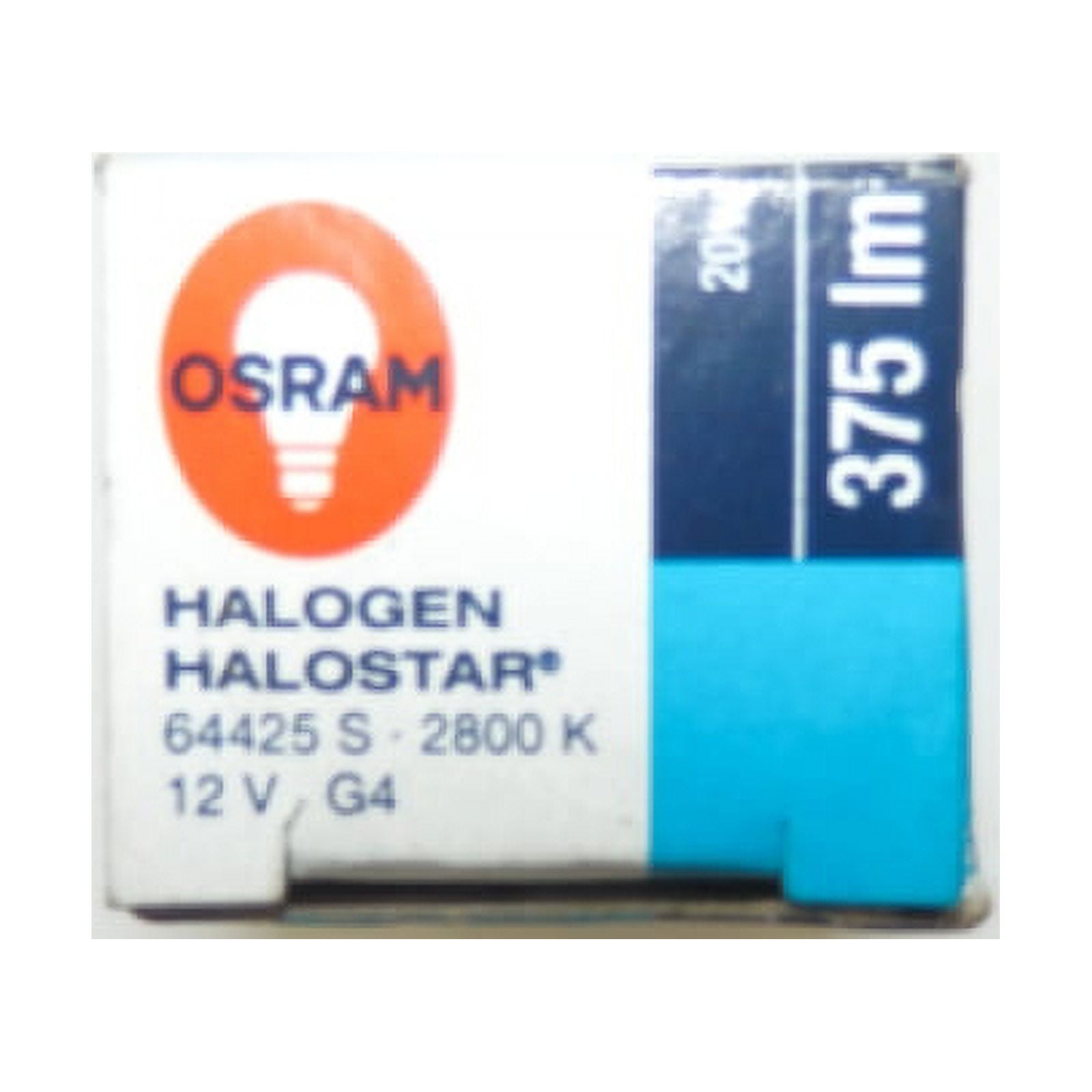 OSRAM - 64425 - Halogen Bulb 20 Watt 22 kWh/1000h, 12 Volt G4, 33 x 10 mm