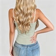 thumbnail image 4 of Women Bra Camisole, Lace Crop Sleeveless Padded Tank Top, Trendy Outdoor Summer Slim Fit Undershirts, 4 of 6