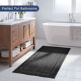 thumbnail image 3 of ICEANT 2'x4' Non-Slip Doormat with Gripper, Geometric Style Entryway Rectangle Rug, Machine Washable Aesthetic Throw Carpet for Bedroom Living Room Hallway, Black, 3 of 5