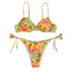 thumbnail image 5 of Conjunto de bikini para mujer Tie Dye Lace Up Back Traje de baño de dos piezas Feliz Sencillez, 5 of 5