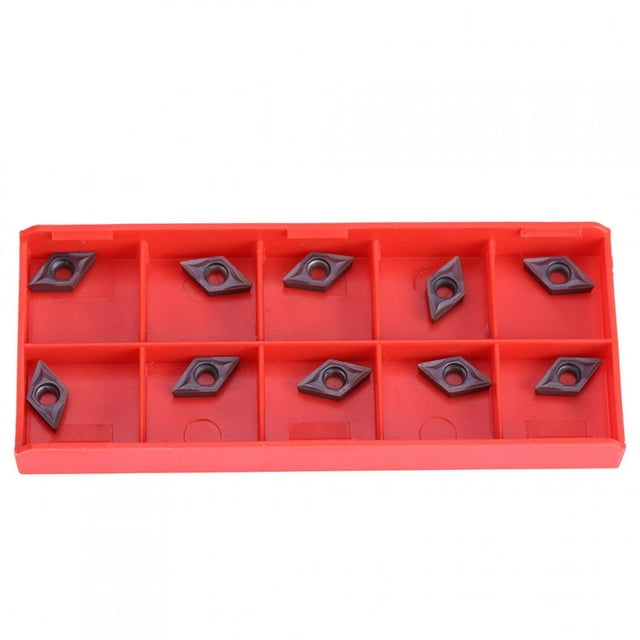 10 piezas de insertos de carburo CNC para cuchillas de corte, herramienta de torneado de torno con caja