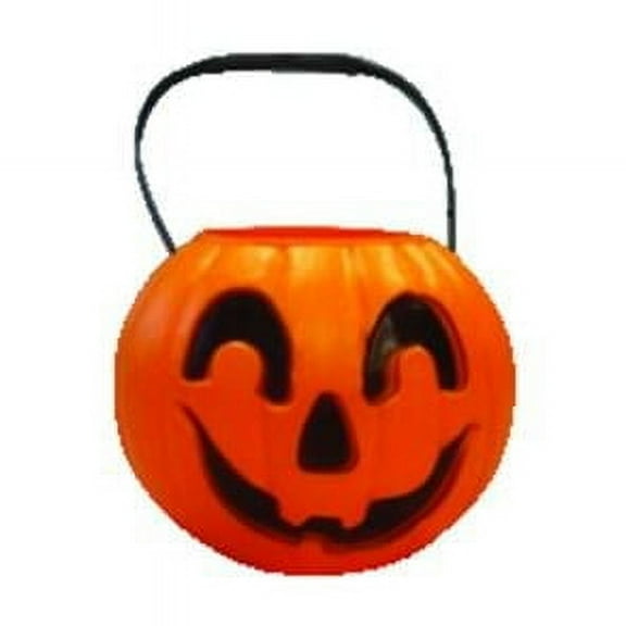 8 x 9 in. Pumpkin Pail Halloween Decoration - Case of 12