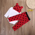 thumbnail image 3 of 3 Pcs Unisex Baby Pants Animal Print Romper + Long Pants + Hat Suits, 3 of 8