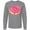 Athletic Heather, variant on Inktastic Pink Donut with Sprinkles Long Sleeve T-Shirt