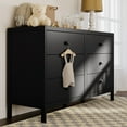 thumbnail image 3 of Graco Universal 6 Drawer Nursery Double Dresser, Black, 3 of 11