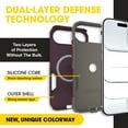 thumbnail image 2 of OtterBox iPhone 17 Air (Only) – Commuter Series Case – Built-In MagSafe – Thin, Dual-Layer, Pocket-Friendly, Port Cover – Purple-ish on Purpose, 2 of 8