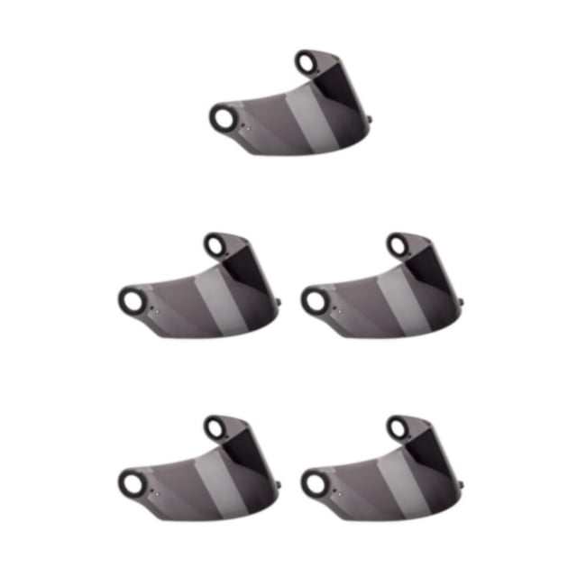 Youkk Haute Performance pour Lentille de Visière pour FF358 396 Intégrale Résistant aux Rayures Brun Clair 255mm 5Ensemble