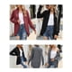 thumbnail image 3 of Cárdigan de mujer Frente abierto Drapeado Manga larga Abrigos casuales sueltos Romacci  Cárdigan de mujer, 3 of 7