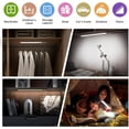 thumbnail image 4 of 9.5 Inch 2-Pack Rechargeable Motion Sensor Light Bar, Magnetic Dimmable Under Cabinet Lighting, 3 Color LED Closet Light for Kitchen Stairs, 4 of 7