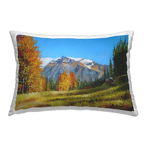 Stupell Industries Autumnal Mountain Valley Decorative Printed Throw Pillow Design by Andrew Kiss.