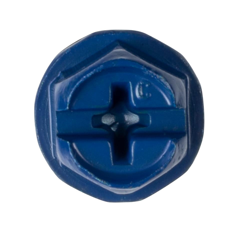 Simpson Strong-Tie TNT25234HC75 Titen Turbo — 1/4 in. x 2-3/4 in. Hex-Head Concrete and Masonry Screw, Blue (75-Qty)