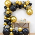 thumbnail image 4 of Conjunto de 10 globos de oro de metal de cromo de 18 pulgadas KIRIKOU grandes globos redondos de látex grueso de helio para la decoración de la fiesta de graduación de la boda de cumpleaños, 4 of 5