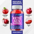thumbnail image 3 of Slim Fusion Keto ACV Gummies Supplement – SlimFusion Keto Apple Cider Vinegar 1000MG, Vitamin B12, 3 Pack, 180 Gummies, 3 of 8