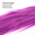 thumbnail image 3 of Unique Bargains Faux Fur Fabric Square, 59x3.5 Inches Furry Fur Patches Plush Rug Purple, 3 of 5