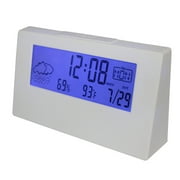Amdohai Horloge météo LCD Température Humidité Réveil Fonction Snooze Horloge de chevet Horloge électronique