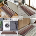 thumbnail image 6 of Brown Boho Geometric Triangles and Rhombuses Pattern Kitchen Rug Mat,Kitchen Runner Rugs Non Skid Washable,Decorative Kitchen Floor Mats for Kitchen,Sink,Laundry,17"x47.2", 6 of 7