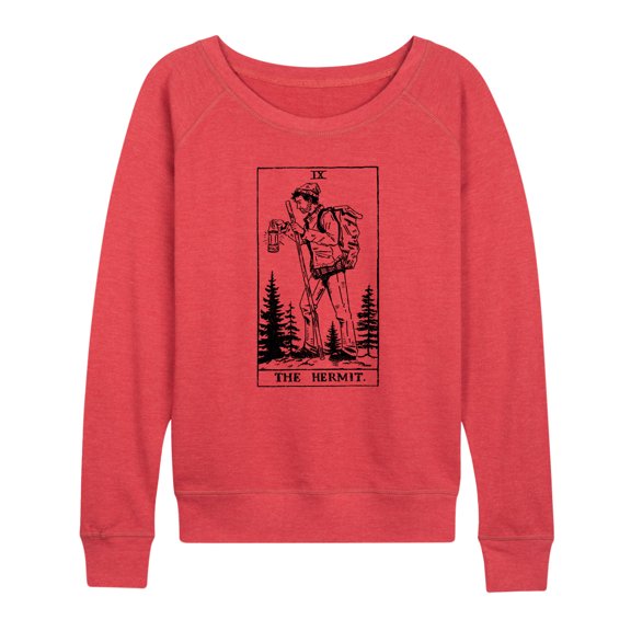 Instant Message - The Hermit Hiker - Women's Lightweight French Terry Pullover