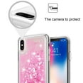 thumbnail image 4 of FIEWESEY Case for iPhone XS MAX,3 in1 Layers Hybrid Liquid Stars Shaped Glitter Flowing Quicksand case Clear Soft Shockproof TPU Slim Protective Cover for iPhone XS MAX(Pink), 4 of 6