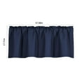 thumbnail image 3 of Pklyzj Window Valance Curtain for Kitchen Bathroom Living Room, Black out Treatment Thermal Insulated, 54 x18 Inches Room Darkening Curtain, 3 of 7