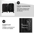 "Walmart Lightweight CarryOn Luggage, 20"" Hardside ABS Spinner Wheels