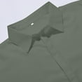 thumbnail image 7 of QHFBli Mens Short Sleeve Dress Shirts Solid Color Regular Fit Shirt Casual Button Down Business Shirts with Pocket, 7 of 7