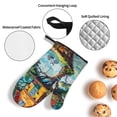 thumbnail image 3 of Sikiie Whimsical Treehouse Painting Oven Mitts and Pot Holders, Silicone Oven Gloves, Heat Resistant Oven Mitts 4Pcs Set, 3 of 6