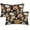 Black Floral, variant on Vintage Floral Pillow Covers 20x20 Set of 2, Rust Brown Flower Botanical Pattern Decorative Throw Pillow Covers Outdoor Linen Farmhouse Pillow Cases for Couch Sofa Decor
