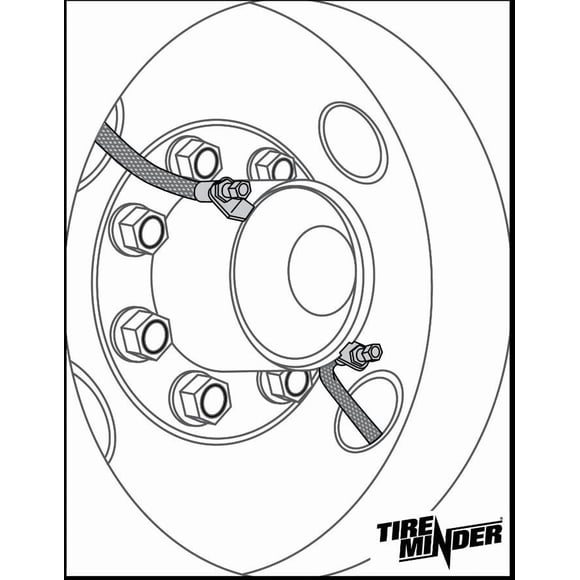 Minder Research Valve Stem Extension TM22306VP TireMinder; Hub Mount For 22 Inch Aluminum Rear Wheels; 45 Degree; Stainless Steel; Polished; Silver; With Cap; TPMS Compatible