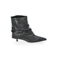 thumbnail image 2 of Time and Tru Women's Scrunch Fold-Over Kitten Heel Booties, 2 of 5