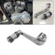 thumbnail image 3 of Chrome center shift lever with pedals compatible with Harley Sportster XL883 1200 2004-2023 shift lever, 3 of 5