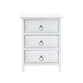 thumbnail image 2 of Noble House Daniel 3-Drawer Wood Nightstand, Dovetail Construction,  White, 2 of 7