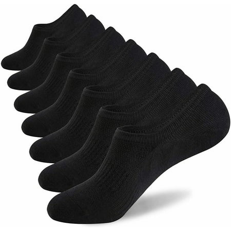 

3-12 Pairs Mens No Show Invisible Nonslip Loafer Solid Boat Cotton Low Cut Socks