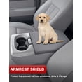 thumbnail image 4 of KBH Center Console Cover for 2004-2010 Ford F150 Accessories, Washable Fabric Arm Rest Protector Covering for Car, Dark Gray(Fits Jump Seat Console Only), 4 of 8