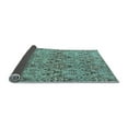 thumbnail image 2 of Ahgly Company Indoor Round Abstract Light Blue Modern Area Rugs, 7' Round, 2 of 4