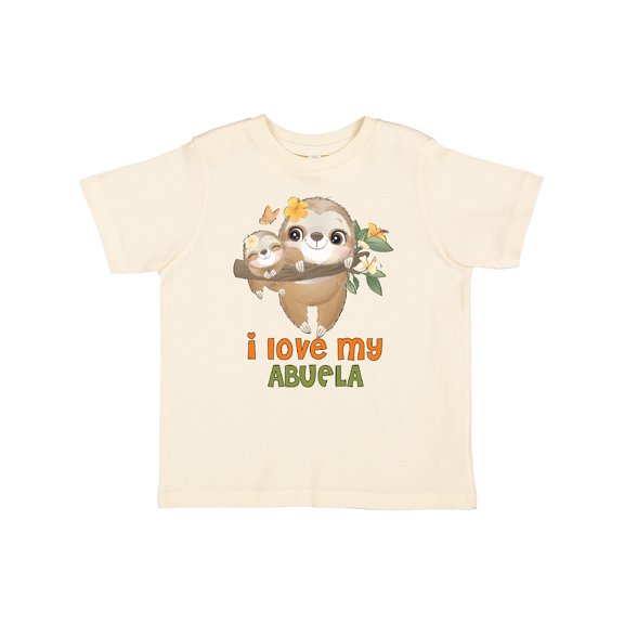 Inktastic Cute Sloth I Love My Abuela Boys or Girls Toddler T-Shirt