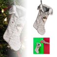 thumbnail image 1 of Bolsa de caramelo de punto Calcetín navideño Adorno para árbol de Navidad Bolsa decorativa para fiestas, 1 of 6